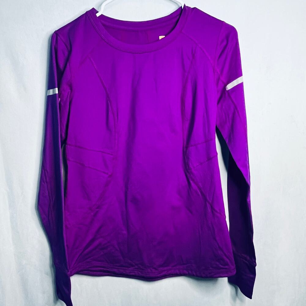 Xersion Long Sleeve Purple Athletic Shirt S